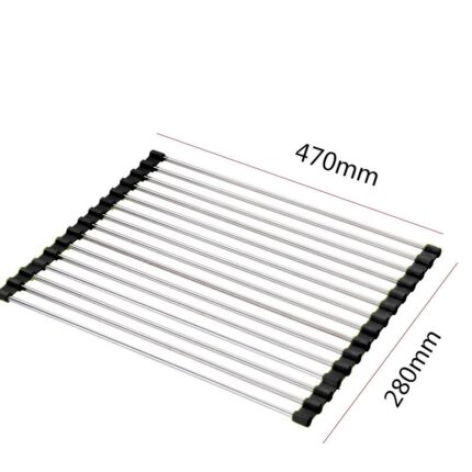 Foldable Dish Drying Rack Drainer Shelf Drain Tray Folding Sink Organizer Storage Home Kitchen Accessories Bathroom Supplies